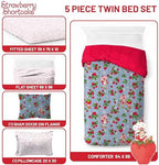 Strawberry Shortcake Twin Comforter Set 5 Piece Kids Bedding - Image 3