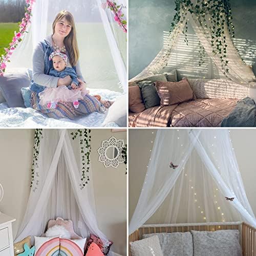 Mosquito Net Bed Canopy for Girls Dome Bed Curtains Tent Twin Queen Size - Image 6