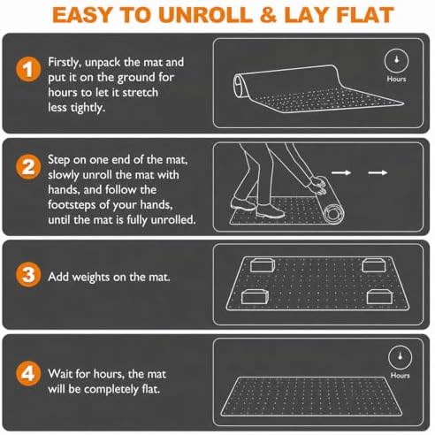Chair Mat for Carpet- Low Pile Carpet Protector for Office Gaming Computer Desk - Image 6