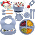 Silicone Baby Feeding Set, Baby plates and bowls Set by Unknown