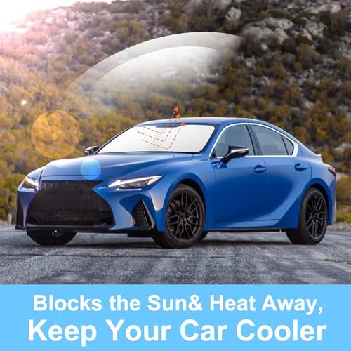TINGLU Sun Shade for Le xus is Sedan 2014-2020 Accessories Windshield Sun Shade - Image 5