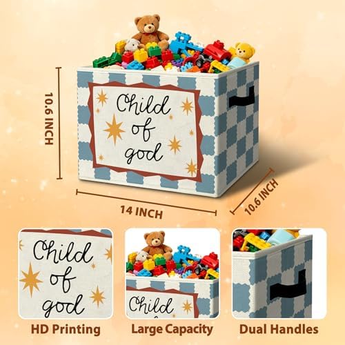 Christian Religious Cheerful Storage Bins Box - Image 3