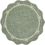 GarveeHome 5ft Round Rugs Washable Scalloped Bow Rug - Image 4