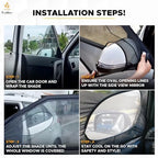 EcoNour Car Front Side Window Sun Shades Compatible - Image 5