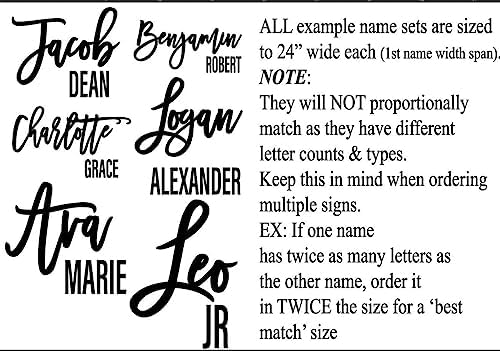 Custom Nursery Name Sign, Personalized - Image 5