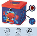 Idea Nuova Marvel Spiderman Collapsible Fabric Storage Cube, 10” Organizer Bin - Image 4
