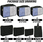 7 Set Packing Cubes Travel Luggage Organizers - Image 3