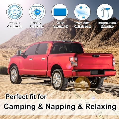 TINGLU Window Shades for Nissan Titan 2020-2024 Accessories Full Windows - Image 6