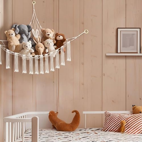 59 x 47 inches Stuffed Animal Hammock Corner Net, Plushie Net - Image 3