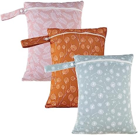 Happy Flute 3 Set Wet Bag Storage Bag Waterproof Washable by Unknown
