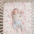 The Peanutshell Whimsical Floral 3 Piece Baby Crib Bedding Set - Image 3