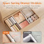 Lifewit 8" Tall Drawer Dividers, Adjustable Deep Drawer Organizer Clothes - Image 6