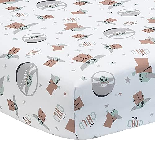 Lambs & Ivy Star Wars The Child Baby Yoda Nursery 3-Piece Baby Crib Bedding Set - Image 4