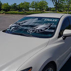 Fanmats NFL Windshield Sun Auto Shade, Sun Shield Sun Visor Accordion tri-fold - Image 2