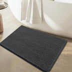 BOANKODU Bathroom Rugs 36x24, Extra Soft Absorbent Chenille Bath Rugs, PVC - Image 3