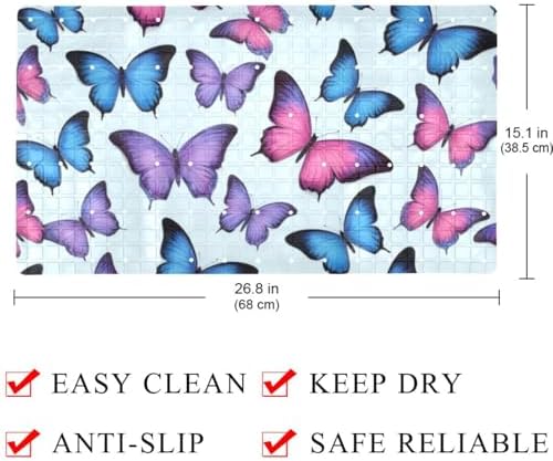 Non Slip Bathtub and Shower Mat 26.8x15.1 inch, Bath Mat - Image 4