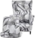 CRFATOP Wingback Chair Covers Wing Armchair Slipcovers by CRFATOP