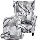 CRFATOP Wingback Chair Covers Wing Armchair Slipcovers by CRFATOP