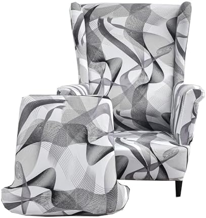 CRFATOP Wingback Chair Covers Wing Armchair Slipcovers by CRFATOP