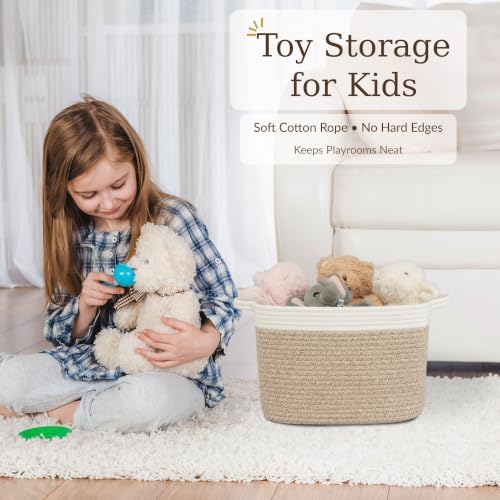 XUANGUO Woven Cotton Rope Storage Basket - Image 5