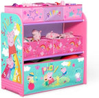 Delta Children - Peppa Pig Design & Store 6 Bin Toy Storage Organizer - by DeltaChildren