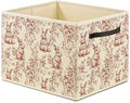 Chinoiserie Rabbit Storage Bin, Toy Book Clothes Organizer, Easter Bunny by Unknown