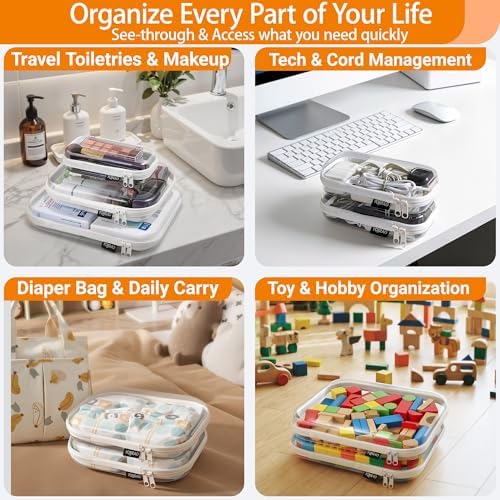 YQBRAO Clear Hard Shell Organizer Set - Image 5