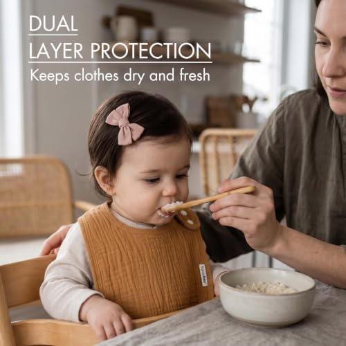 Muslin Baby Bibs for Drooling and Teething, Bibs for Boys Girls - Image 2