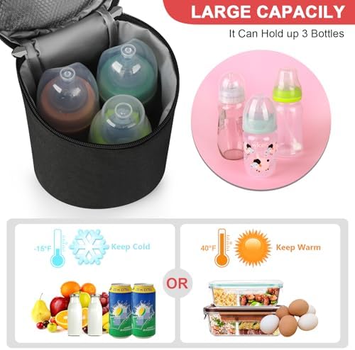 Accmor Breastmilk Cooler Bag, Insulated Baby Bottle Cooler Tote Bags - Image 2