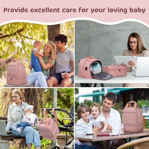 OCKLILY Breast Pump Bag Cooler Backpack — Large Insulated Milk Storage - Image 6
