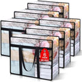 6Pack Clear Blanket Storage Bags Comforter Clothes Storage Moving Bag by Besslly