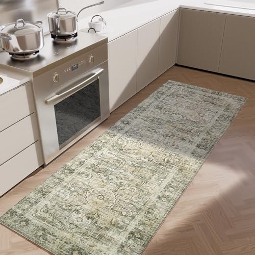 Washable Kitchen Rug Runners for Hallways: 2x6 Runner Rug Non Slip Carpet by palohom