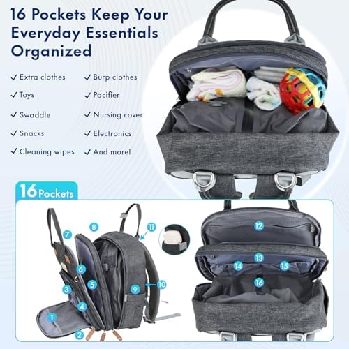 RUVALINO Travel Diaper Backpack - Image 4