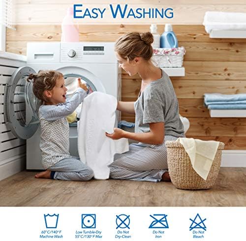 PlushDeluxe Bamboo Waterproof Mattress Protector, Queen Size, Ultra Soft - Image 5