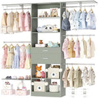 5FT Small Closet System, Baby Closet Organizer System by Besiost