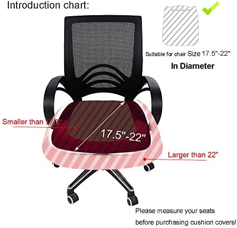 Smiry Stretch Jacquard Office Computer Chair Seat Covers, Removable Washable - Image 6