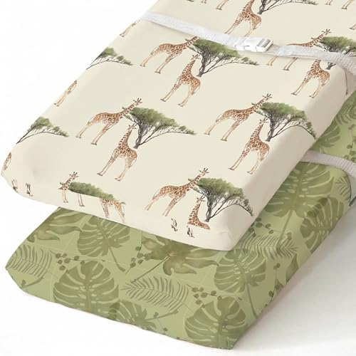 BROLEX Changing Pad Covers for Baby: Boy Girls Ultra Stretchy Soft 2 Pack by BROLEX