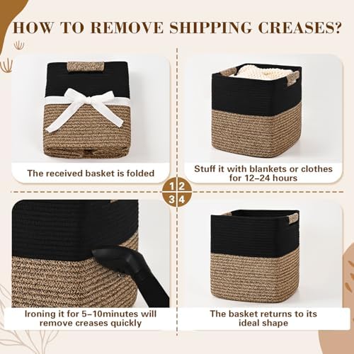12 Inch Storage Cubes, 3 Pack Cube Storage Bins - Image 6