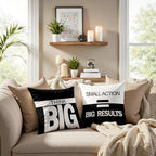 Motivational Throw Pillow Covers 18x18 Set of 2, Inspirational Gifts, - Image 2