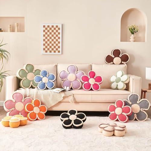 Kcvvcr Flower Shaped Floor Cushion, Soft Decorative Throw Pillow, Cute Seating - Image 6
