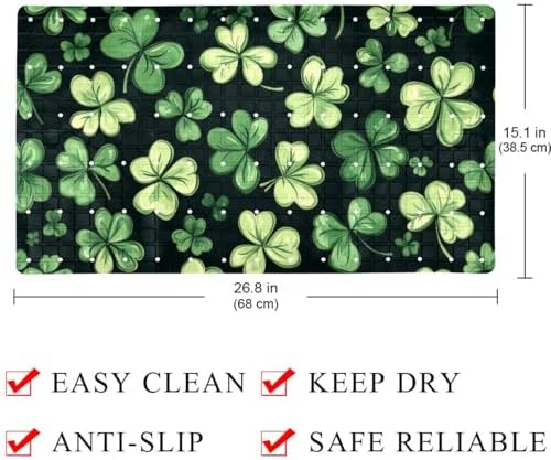 Non Slip Shower Mat Bathtub Mat 15.1x26.8 Inch, Quick Dry Bath Mat - Image 3
