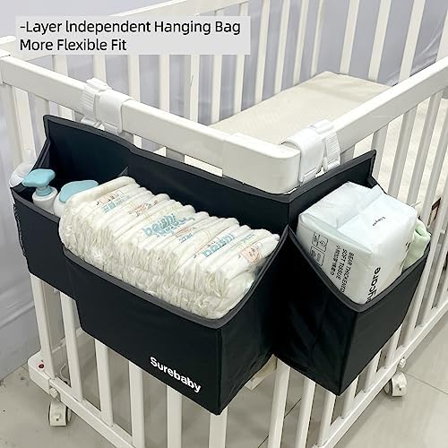 Hanging Baby Diaper Caddy, Single Sheet Dispensing Caddy Organizer Holder - Image 5