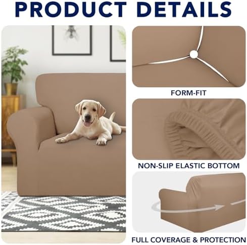 PureFit Waterproof Loveseat Couch Cover Slipcovers - Image 4