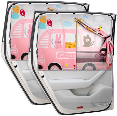 Car Window Shades, Cute Cartoon Auto Sunshades by DIZA100