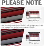 Emvency Valances for Windows, 2 Pack, 52x12 Inch, Striped Red - Image 6