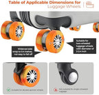 8Pcs Luggage Wheel Covers, Travel Accessories - Image 3