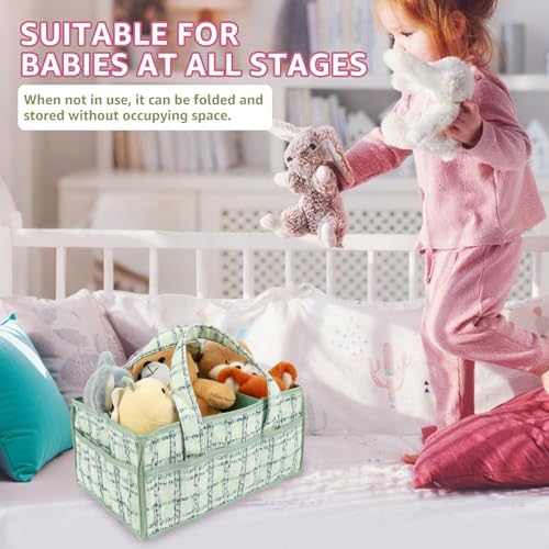 Baby Diaper Caddy Organizer, Portable Nappy Caddy Storage Basket - Image 7