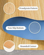 6'×9' Non Slip Vinyl Rug Waterproof 1.8mm Thick, Woodgrain Pattern Vinyl Floor - Image 2