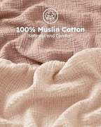 Unnivoll Muslin Crib Sheets for Boys Girls, 100% Cotton Fitted Crib Sheet 2 - Image 3