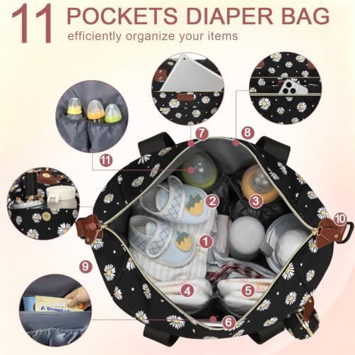 Pritent Diaper Bag Tote Waterproof Maternity Baby Bags - Image 4
